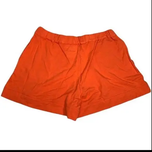 Saks 5th Avenue Saks Fifth Avenue Majestic Filatures Orange French Terry Drawstring Shorts [M]