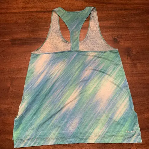 Nike  Tank Top Dri-Fit Blue and Green Women’s Medium