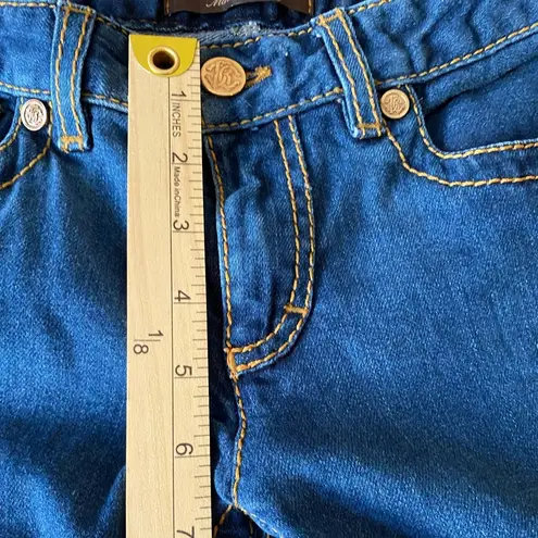 Roberto Cavalli jeans 26x29 Blue Embellished Low Rise Straight Dark Wash Tag 40