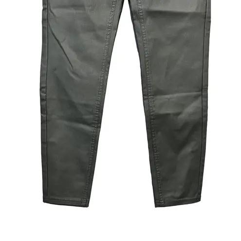 Calzedonia Pants Stylish Faux Leather Skinny Fit Pockets Light Green Women's S