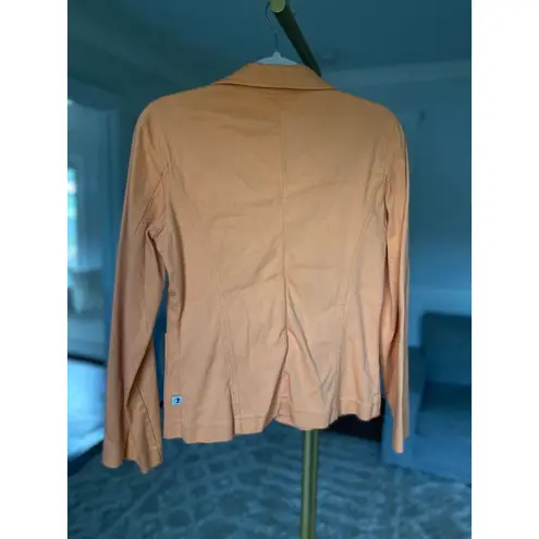 Duck head V Neck Blazer Cotton Peach Orange Jacket Preppy UT College Football 8