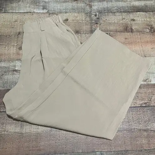 Halara BUNDLE 2 Women's High Waisted Wide Leg Flowy Pants Sz M Linen Feel Casual