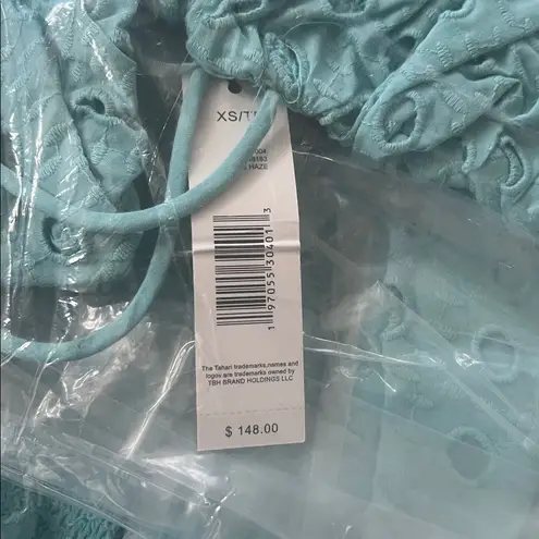 T Tahari T-Tahari Eyelet Maxi Dress in Blue Haze, Size XS, NEW