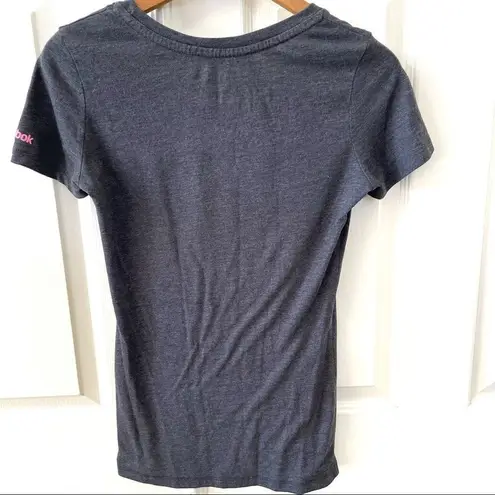 Reebok  “Talk less lift more” CrossFit shirt. Grey