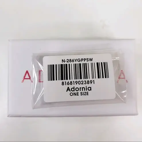 ADORNIA Yellow Gold Plated Sterling Silver Pearl Necklace NEW