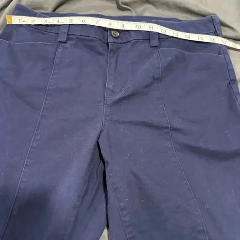 Duluth Trading Co Pants Womens 12 x 29 Navy Blue Classic Straight Leg Workwear.