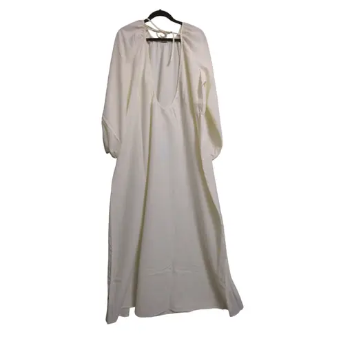 Hill House Simone Dress Coconut Milk Crepe XL New