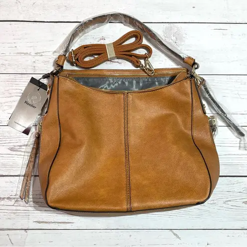Realer Faux Brown Leather with Tassel Hobo Bags