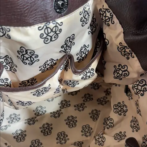 Jessica Simpson Brown Pebbled Shoulder Bag JS5132 Slouchy Buckle Hobo Purse