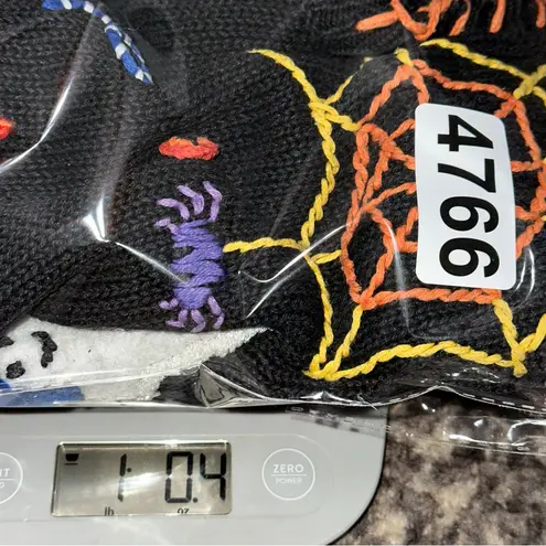 Tiara International Tiara Vintage Women’s Size XL Black Orange Candy Corn Ghosts Halloween Sweater