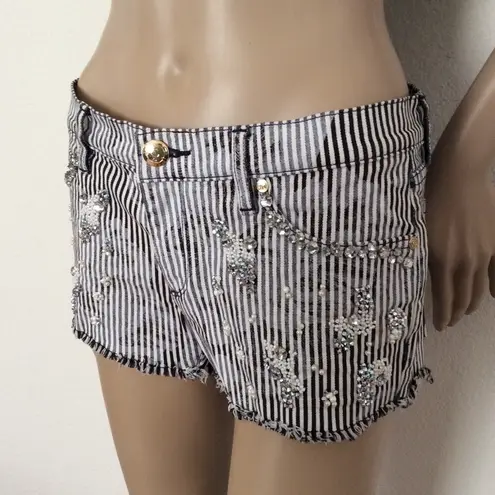 Juicy Couture NWOT  Embellished Denim Shorts