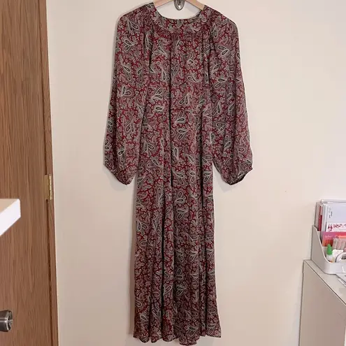 THE GREAT Naples Paisley Dress Red Size undefined
