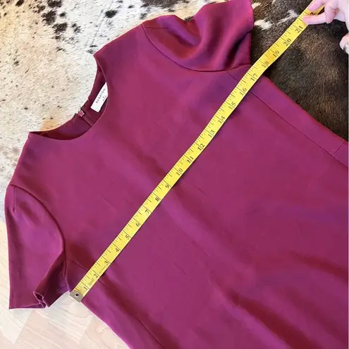 Babaton ARITZIA Patricio Short Sleeve Sheath Mini Dress in Burgundy Size 2