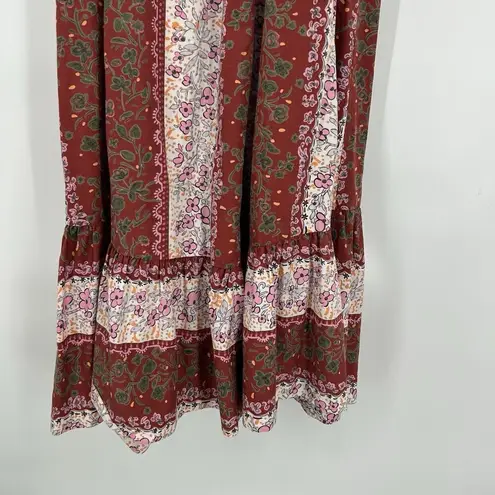 Tori Richard Vintage Maxi Dress 70s Boho Hawaiian Pink Floral Button Up Size L - Image 8