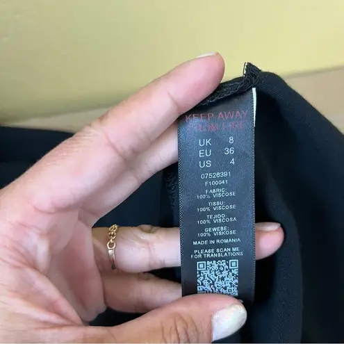 ASOS  Black Long Sleeve Shirt Dress