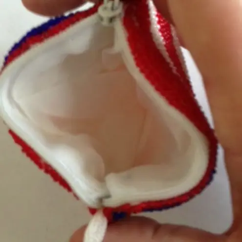 American Flag Coin Purse Wristlet Beaded New Patriotic Veteran Memorial …