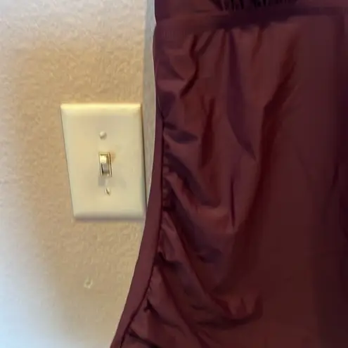 Kona Sol New High Neck Keyhole Tankini Top Plum Color Size Medium NWT