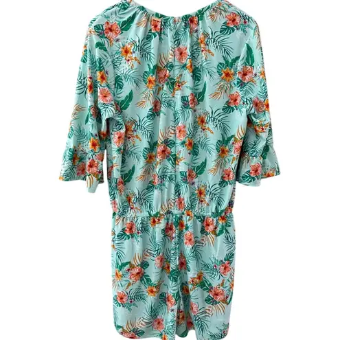 Cabana Life Pockets 3/4 Ruffle Sleeve Non