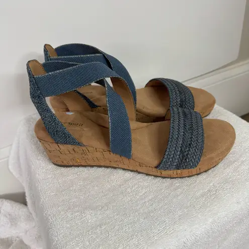Easy Spirit Denim Blue Lorena Woven Sandals