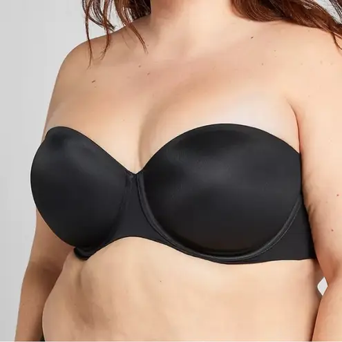 Cacique NWT Lane Bryant Black Multi-Way Strapless Bra Convertible Plus Size 40G