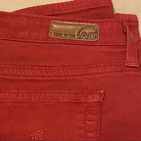 AG Adriano Goldschmied Adriano Goldschmied AG The Stevie Ankle Slim Straight‎ Rust Jeans 29R