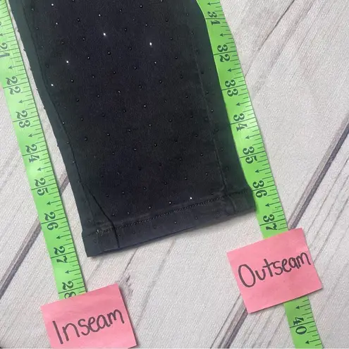 Vocal NWT Boutique Women’s Jeans Elastic Waist All Over Rhinestones Studded