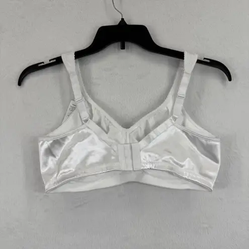 Playtex ‎ Secrets White Floral Jacquard Full Coverage Underwire Bra 40 D New