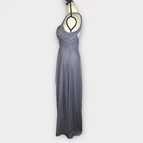 Bill Levkoff 7012N Bridesmaid Dress Women's 4 Gray Slate Sleeveless Maxi NWOT