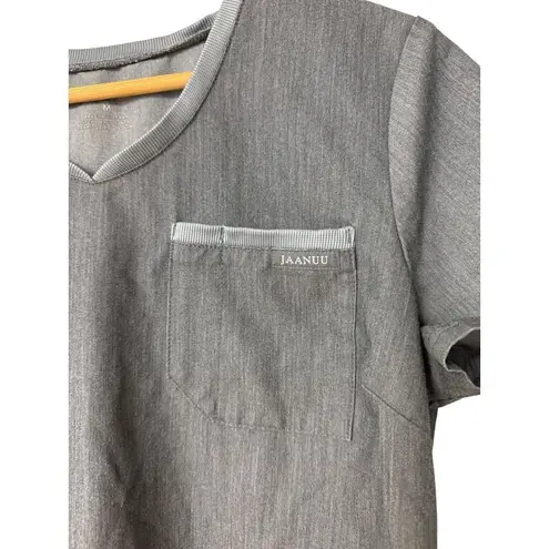 Jaanuu  Women's Size M Scrub Top in Heather Gray