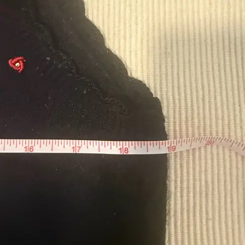 Jantzen Vintage Embroidered Knit Vest Black Floral Button Front Boho 80s 90s S