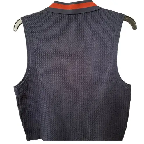 We Wore What NEW Women’s Size Medium Navy Blue Tennis V-Neck Polo Tank Top