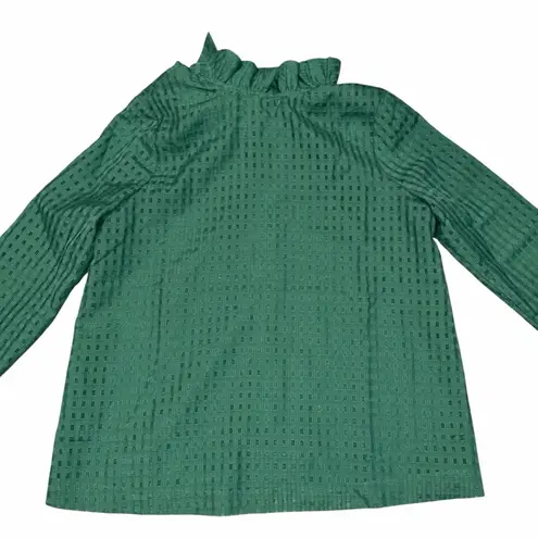 Tuckernuck Green Faye Tie Back Blouse Shirt Top size Medium