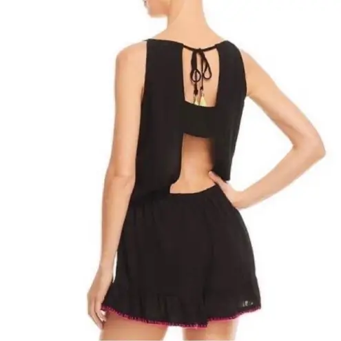 Nanette Lepore  Women's Isla Marietas Romper Swim Cover up Black