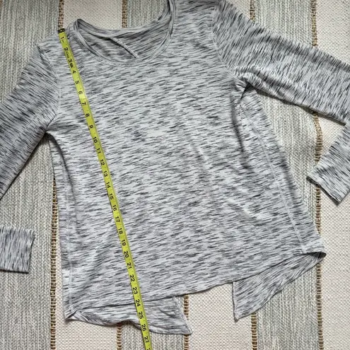 Lululemon  Beat The Heat Long Sleeve in Tiger Space Dye Black White Women’s 8