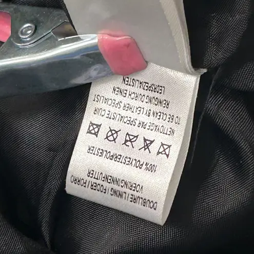 Vintage 90s Leather Blazer Womans 6 Minimalist Indie Grunge Staple Timeless Black