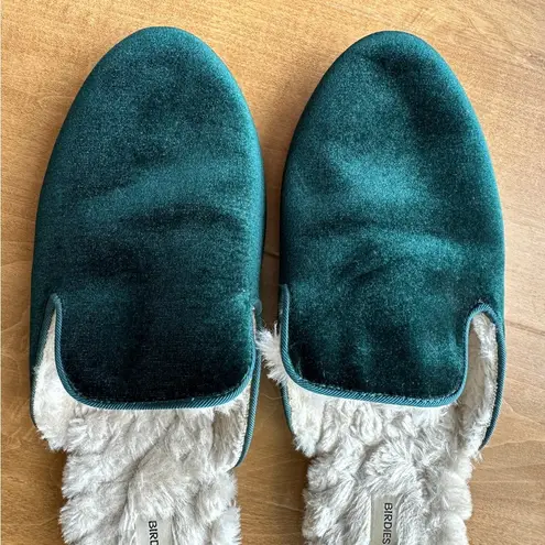 Birdies Women’s Emerald Green Velvet Phoebe Mules, Size 9