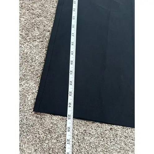 Calia Wide Leg Cropped Athletic Pants Pull on Elastic Waistband Black M Travel Size M