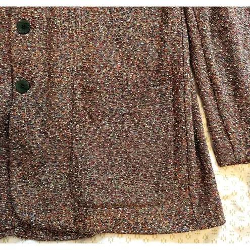 Missoni RARE Vintage Knit Sweater Blazer Shacket Orange Tag Size 52 (US 16)