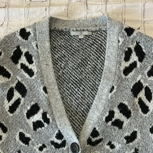 Oversized Plush Leopard Print Cardigan by Heart