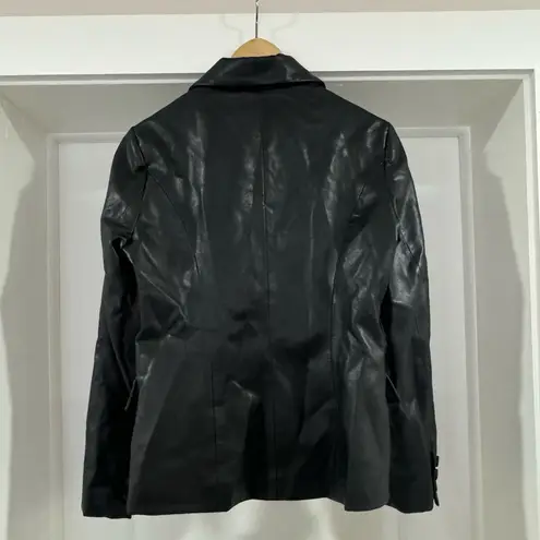 BCBGMAXAZRIA BCBG Black Leather Jacket Size Small