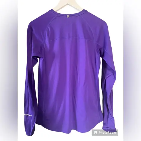 Nike  Dri-FIT Running Top Women's Size M Long Sleeve Shirt Purple