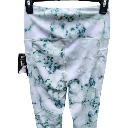 BSP Atomic Jelly Aqua Women's Leggigns Size Medium Green Aqua White Tye