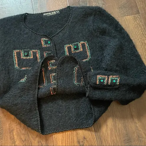 Handknit sweater, mohair/wool blend Size undefined