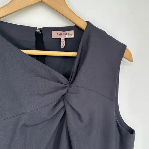 Rebecca Taylor NYC Tailored Garbine Suiting Dress in Grey size 14 Professional