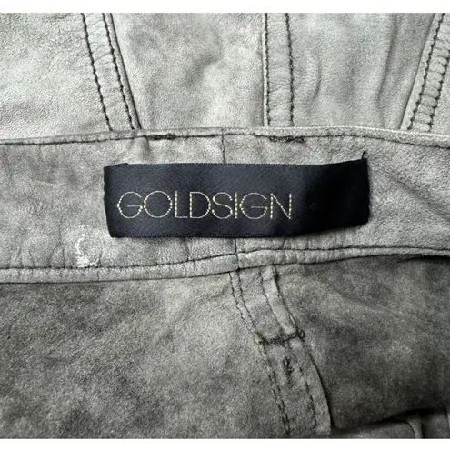 Goldsign Shorts 2 25 Gray Designer Shorts High Waist Edgy Chic Luxe Streetwear Size XS