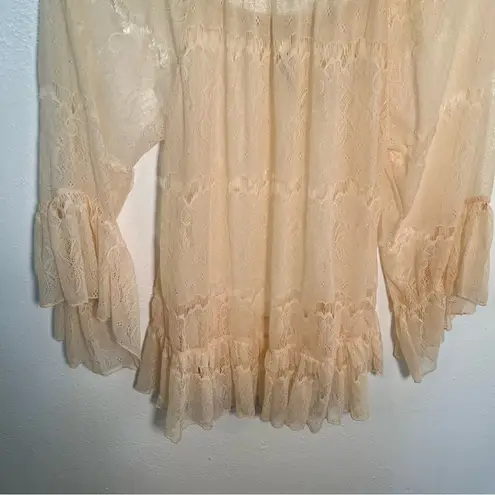 Miss Chievous Lace Blouse Almond