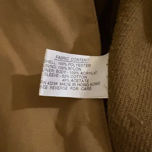 Gallery Trench Coat Removable Hood Classic Rain Coat Button Front Size 12 Medium