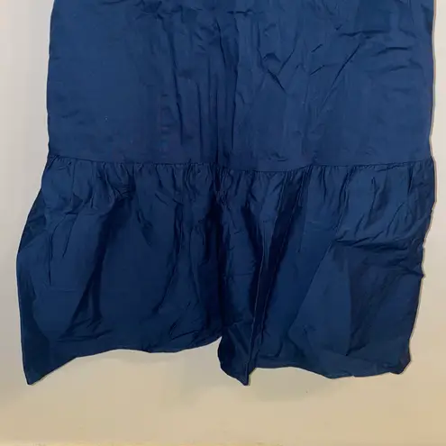 J.Crew NWT $130  Blue Drop Waist Poplin Knee Length Ballet Neck Dress XS