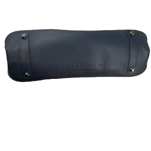 Sharif Hand Painted Genuine Leather Art Deco Handbag & Matching Makeup Pouch