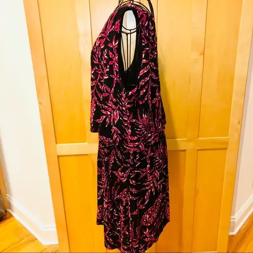 Artisan NY sleeveless pink red black Dress size 12